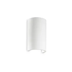 Væglampe FLASH GESSO ROUND overmalbar G9 IP20, hvid, overmalbar