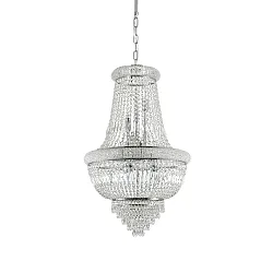Pendel DUBAI 10-flammer E14 IP20, chrom