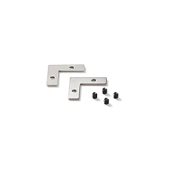 tilslutningsdel SLOT RECESSED, metal, sort