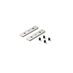 tilslutningsdel SLOT RECESSED, metal, sort