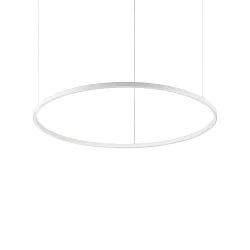 LED pendant luminaire ORACLE SLIM, Ø 90cm, 48W 3000K 3000lm, white
