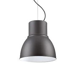 Pendant luminaire BREEZE BIG, Ø 46.5cm, E27, adjustable height, anthracite / white enamelled