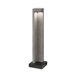 Udendørs stativlampe TITANO BIG IP55, grå, meleret, sort mat