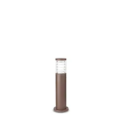Outdoor floor luminaire TRONCO, IP54, height 40.5cm, E27, coffee brown