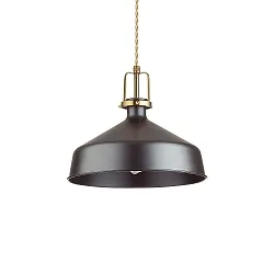 Pendel ERIS-1 E27 IP20, guld mat, sort