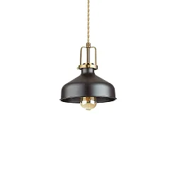 Pendel ERIS-2 E27 IP20, guld mat, sort