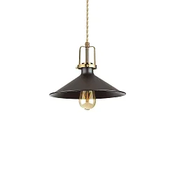 Pendel ERIS-3 E27 IP20, guld mat, sort