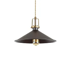 Pendel ERIS-4 E27 IP20, guld mat, sort