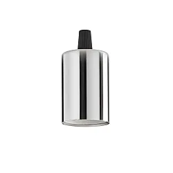 Sokkel E27 - LISCIO cylindrisk, chrom, poleret