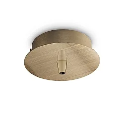 baldakin ROUND STANDARD Ø 10CM 1-fold, rund, messing, bruneret