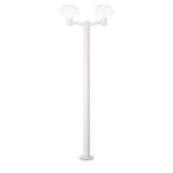Standerlampe CLIO 2 2-flammer, uden skærm E27 IP44, hvid