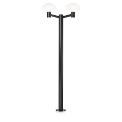 Standerlampe CLIO 2 2-flammer, uden skærm E27 IP44, sort
