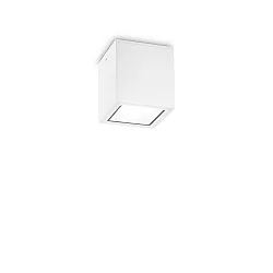 Udendørs loftlampe TECHO PL1 D09 SQUARE firkantet GU10 IP54, hvid
