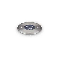 Gulvindbygningslampe FLOOR 9 rund IP67, stål 