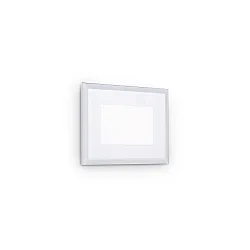 Indbygnings loftlampe INDIO firkantet IP65, hvid