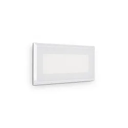Indbygnings loftlampe INDIO firkantet IP65, hvid
