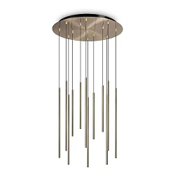 LED pendant luminaire FILO, 12-flame, adjustable height, 23W 3000K