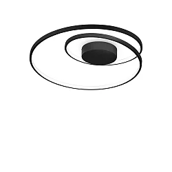 Loftlampe OZ PL ON-OFF rund, on/off IP20, sort mat 