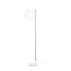 Standerlampe AXEL med afbryder, justerbar E27 IP20, hvid