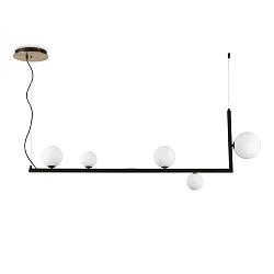 Pendel BIRDS SP5 5-flammer, justerbar G9 IP20, sort mat 