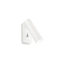 wall luminaire PIPE with switch IP20, white