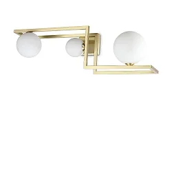 ceiling luminaire ANGOLO PL3 3 flames G9 IP20, brass
