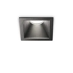 Indbygnings loftlampe GAME TRIM SQUARE 84MM firkantet, stiv, UGR < 19, omskiftelig IP40/IP20, sort 