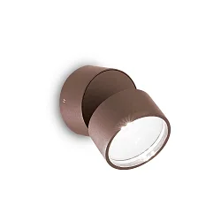 Udendørs wall luminaire OMEGA rund IP54, kaffebrun