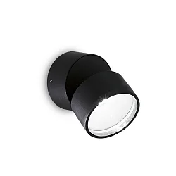 Udendørs wall luminaire OMEGA rund IP54, sort