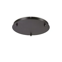 baldakin ROUND STANDARD Ø 30CM 3-fold, rund, sort mat