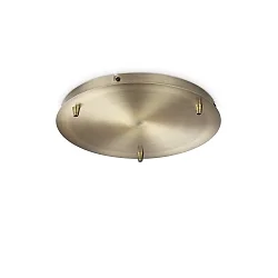 baldakin ROUND STANDARD Ø 30CM 3-fold, rund, messing, bruneret