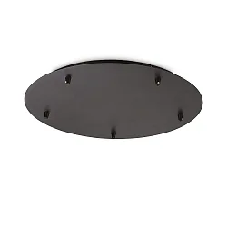baldakin ROUND STANDARD Ø 46CM 5-fold, rund, sort mat