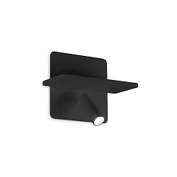 Væglampe PIANO AP LED LED IP20, sort