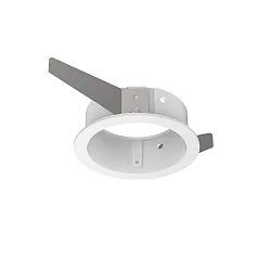 recessed housing BENTO 1-fold, round, with frame, white