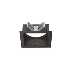 recessed housing BENTO 1-fold, with frame, square, black