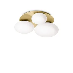 Loftlampe NINFEA PL3 3-flammer GX53 IP20, messing