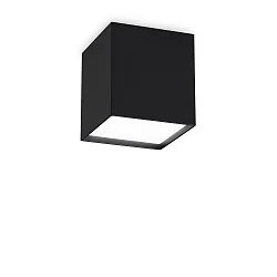 Loftlampe KUBIKO IP20, sort 
