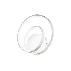 wall luminaire OZ AP DALI/PUSH round, DALI controllable IP20, white matt dimmable