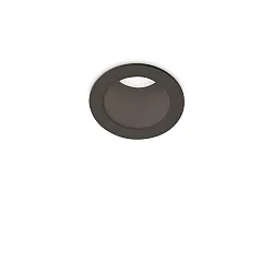 Indbygnings loftlampe QUARK rund IP20, sort 