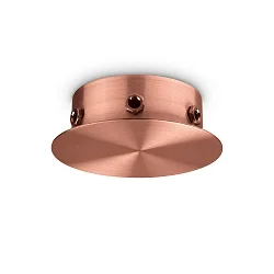 baldakin MAGNETICO 6 LUCI rund, 6-fold, kobber, bruneret