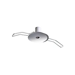 indbygningsroset ROUND RECESSED 1-fold, rund, chrom, poleret
