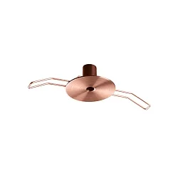 indbygningsroset ROUND RECESSED 1-fold, rund, kobber, bruneret