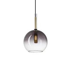 pendant luminaire EMPIRE ball shaped G9 IP20, smoky colour dimmable