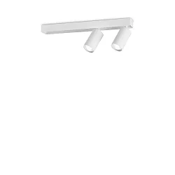 Loftlampe PROFILO 2-flammer GU10 IP20, hvid dæmpbar