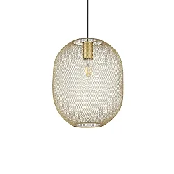 pendant luminaire NET 1 E27 IP20, gold dimmable