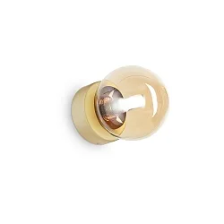 Væglampe PERLAGE 1-flamme G9 IP20, messing satineret 
