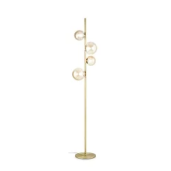 Standerlampe PERLAGE 4-flammer G9 IP20, messing satineret 