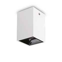 overflade downlight NITRO D10 SQUARE firkantet, stiv, med linseoptik, on/off IP20, hvid mat 