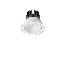 Indbygnings loftlampe GAME TRIMLESS ROUND 100MM rund, stiv, skylle, UGR < 19, omskiftelig IP40/IP20, sort 
