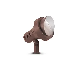 Jordspydslampe TERRA E27 IP65, kaffebrun dæmpbar
